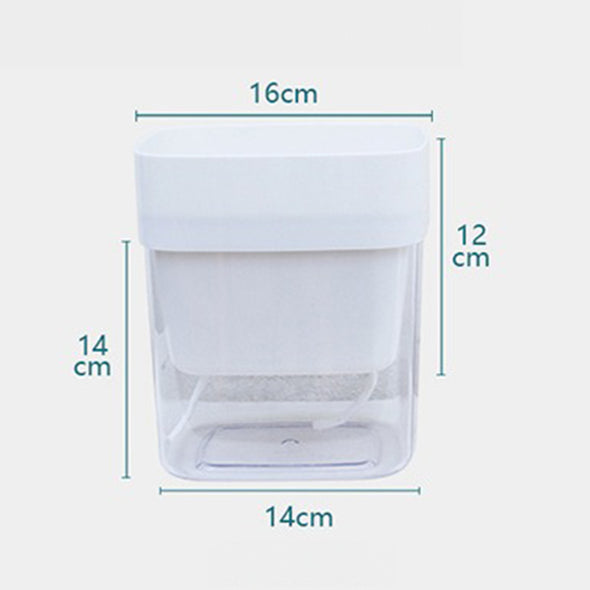 Self Watering Pot Transparent-White (Premium Plastic)