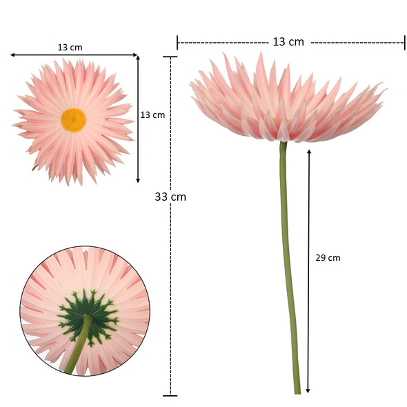 Artificial - Real Touch Daisy Flower - Pink