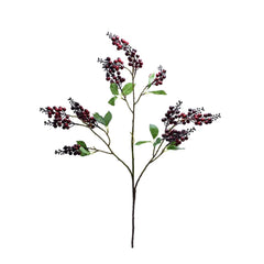 Artificial - Berry Fruits Branch - Dark Red