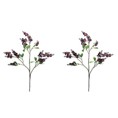 Artificial - Berry Fruits Branch - Dark Red