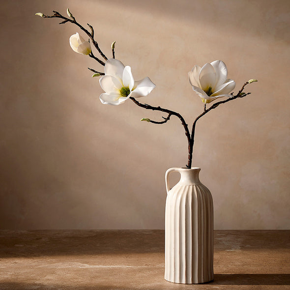 Artificial Magnolia Flowers - 3 flowers