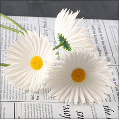 Artificial - Real Touch Daisy Flower - White