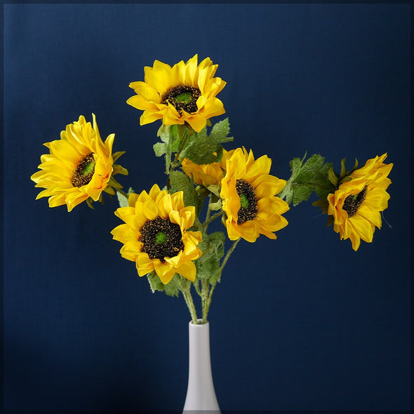 Artificial - Silk Yellow Sunflowers - Yellow