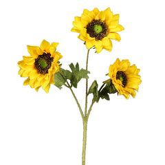 Artificial - Silk Yellow Sunflowers - Yellow