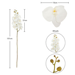 Artificial - Nearly Natural Orchid Flower Stem - White