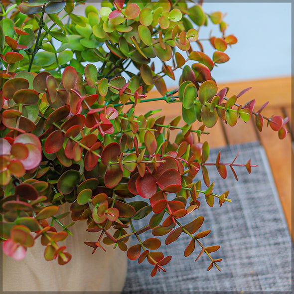 Artificial - Money Leaves Bunch - Red Green