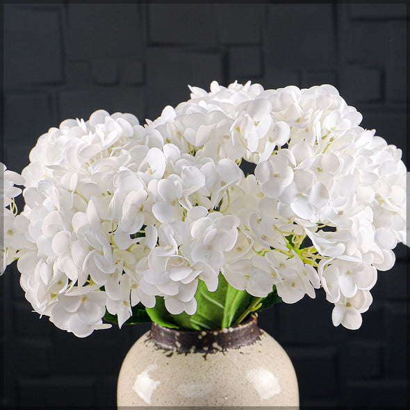 Artificial - Nearly Natural Hydrangea Flower - White