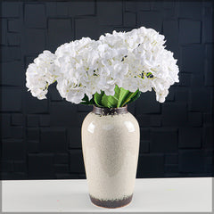 Artificial - Nearly Natural Hydrangea Flower - White