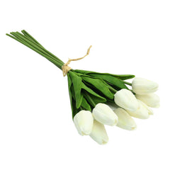 Artificial - Tulip Flowers - White