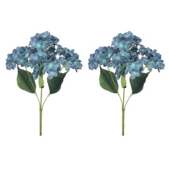 Artificial - Nearly Natural Hydrangea Flower - Peacock Blue