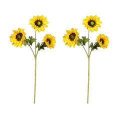 Artificial - Silk Yellow Sunflowers - Yellow