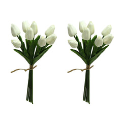 Artificial - Tulip Flowers - White