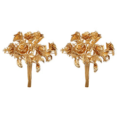 Artificial - Golden Flower Decoration - Gold