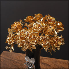 Artificial - Golden Flower Decoration - Gold