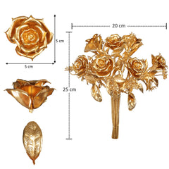 Artificial - Golden Flower Decoration - Gold