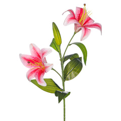 Artificial - Nearly Natural Lily Flowers Pink