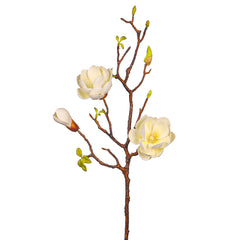 Artificial Magnolia Flowers - 3 flowers