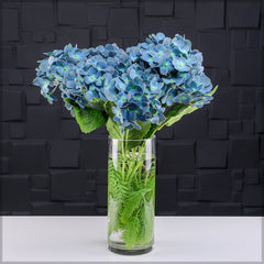 Artificial - Nearly Natural Hydrangea Flower - Peacock Blue