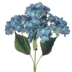 Artificial - Nearly Natural Hydrangea Flower - Peacock Blue