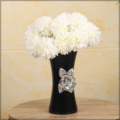 Artificial - Silk Pom Pom Flower - White