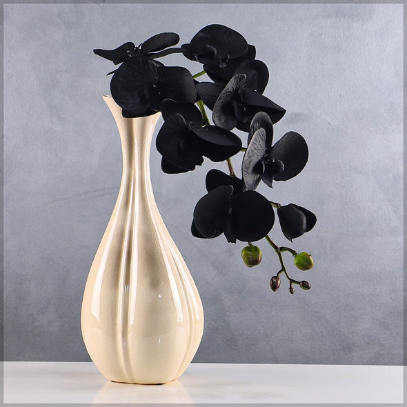 Artificial - Nearly Natural Orchid Flower Stem - Black