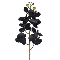 Artificial - Nearly Natural Orchid Flower Stem - Black