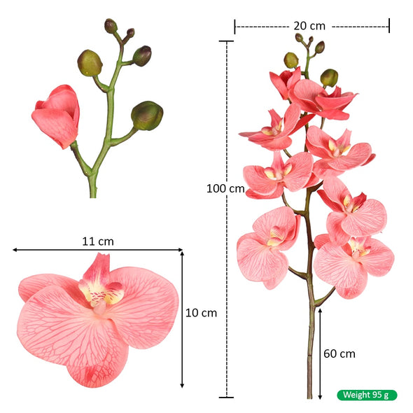 Artificial - Nearly Natural Orchid Flower Stem - Rose Pink