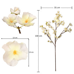 Artificial - Silk Cherry Blossom Flower - Cream