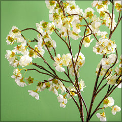 Artificial - Silk Cherry Blossom Flower - Cream