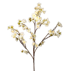 Artificial - Silk Cherry Blossom Flower - Cream