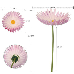 Artificial - Real Touch Daisy Flower - Lt Purple