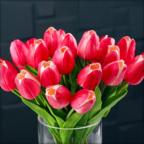 Artificial - Tulip Flowers - Pink