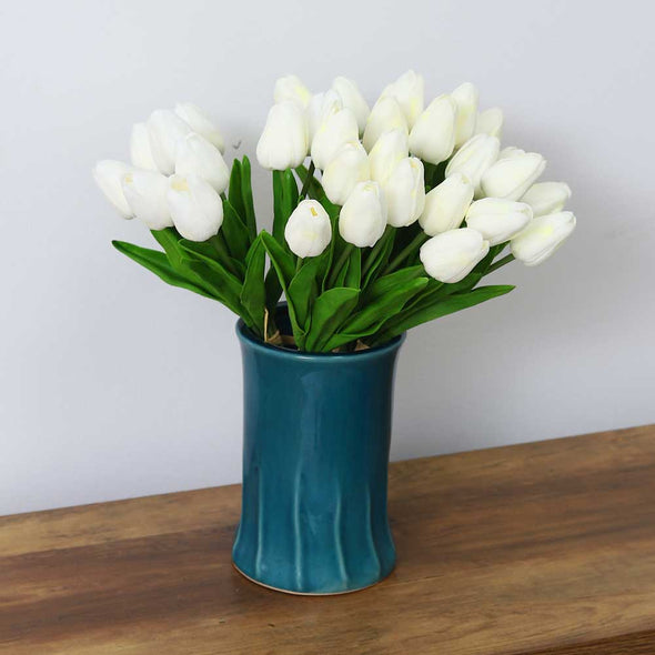 Artificial - Tulip Flowers - White